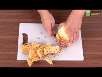 How To Cut/Peel Pineapple - The Easy Way by Godrej Nature's Basket