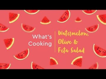 Watermelon, Olive and Feta Salad